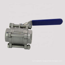 3 way ball valve stainless steel 1000 wog 316 BSPT NPT BSP thread